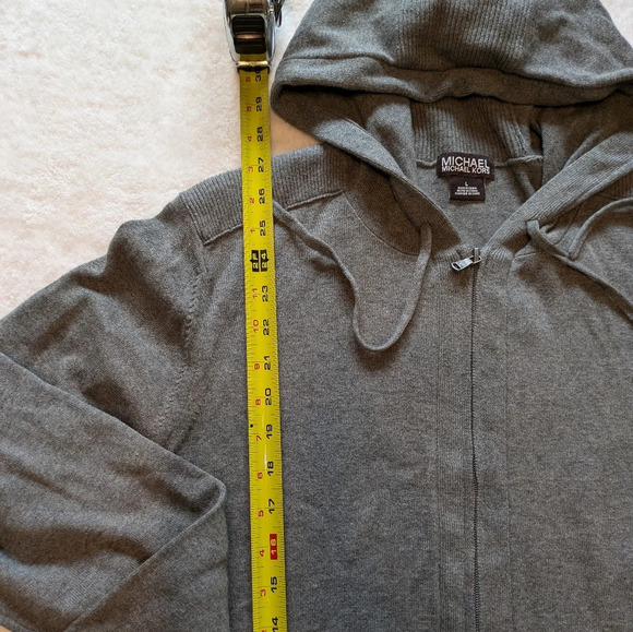 Michael Kors Mens Cotton Zip Front Hoodie Cardigan - Picture 8 of 11